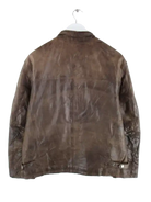 Vintage Lederjacke Braun L – Rückseite
