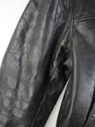 Vintage Lederjacke Schwarz XXL – Detailbild 2