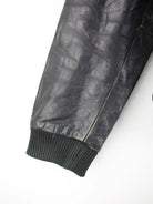 Vintage Lederjacke Schwarz XXL – Detailbild 3
