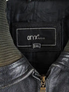 Vintage Lederjacke Schwarz XXL – Detailbild 4