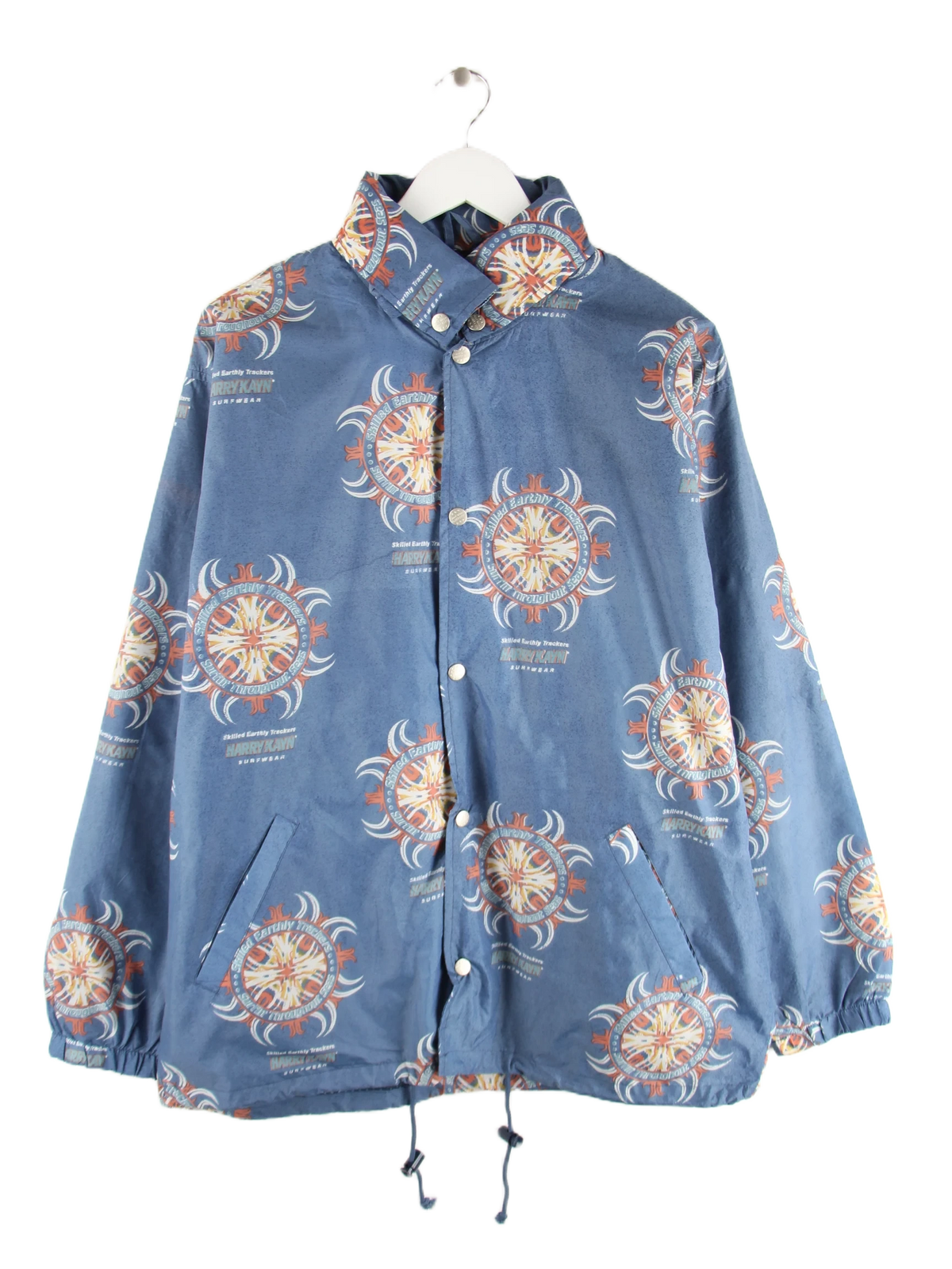 Vintage Leichte Jacke Blau L – Vorderseite