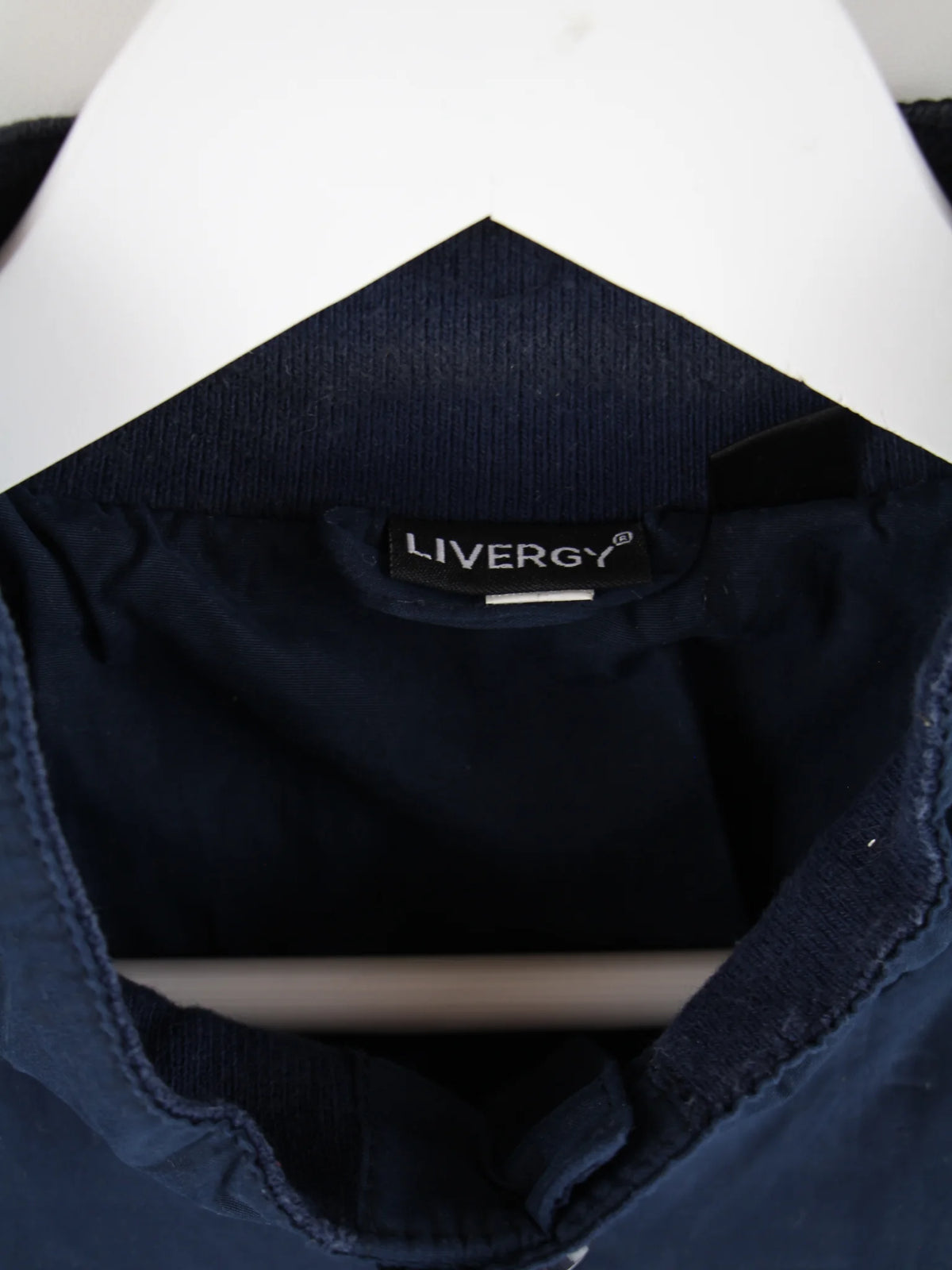 Vintage Leichte Jacke Blau XXL – Etikett