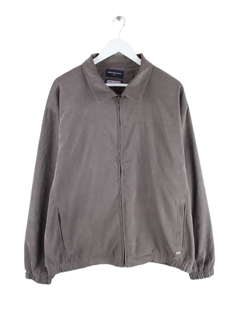Vintage Leichte Jacke Grau 3XL – Vorderseite
