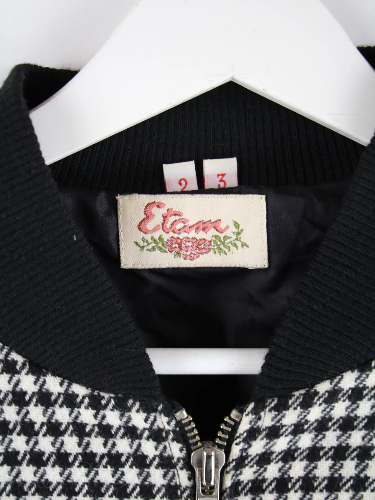 Vintage Leichte Jacke Mehrfarbig M – Detailansicht Vorderseite