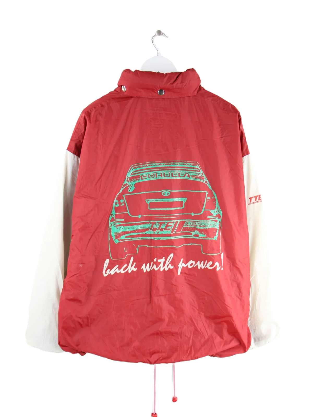 Vintage Leichte Jacke Rot XXL – Rückseite