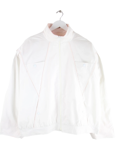 Vintage Leichte Jacke Weiß L – Vorderseite