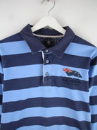 Vintage Polo Blau L – Detailansicht Vorderseite