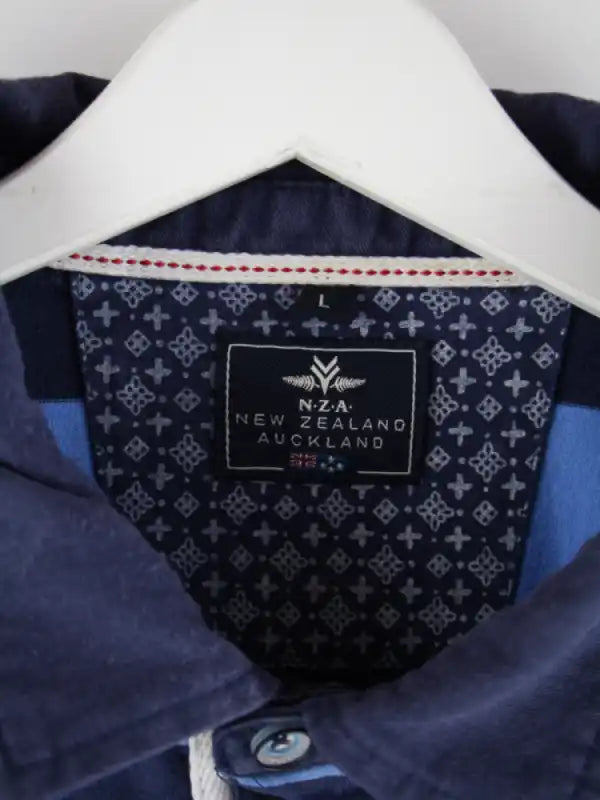Vintage Polo Blau L – Etikett