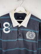Vintage Polo Blau XL – Detailansicht Vorderseite
