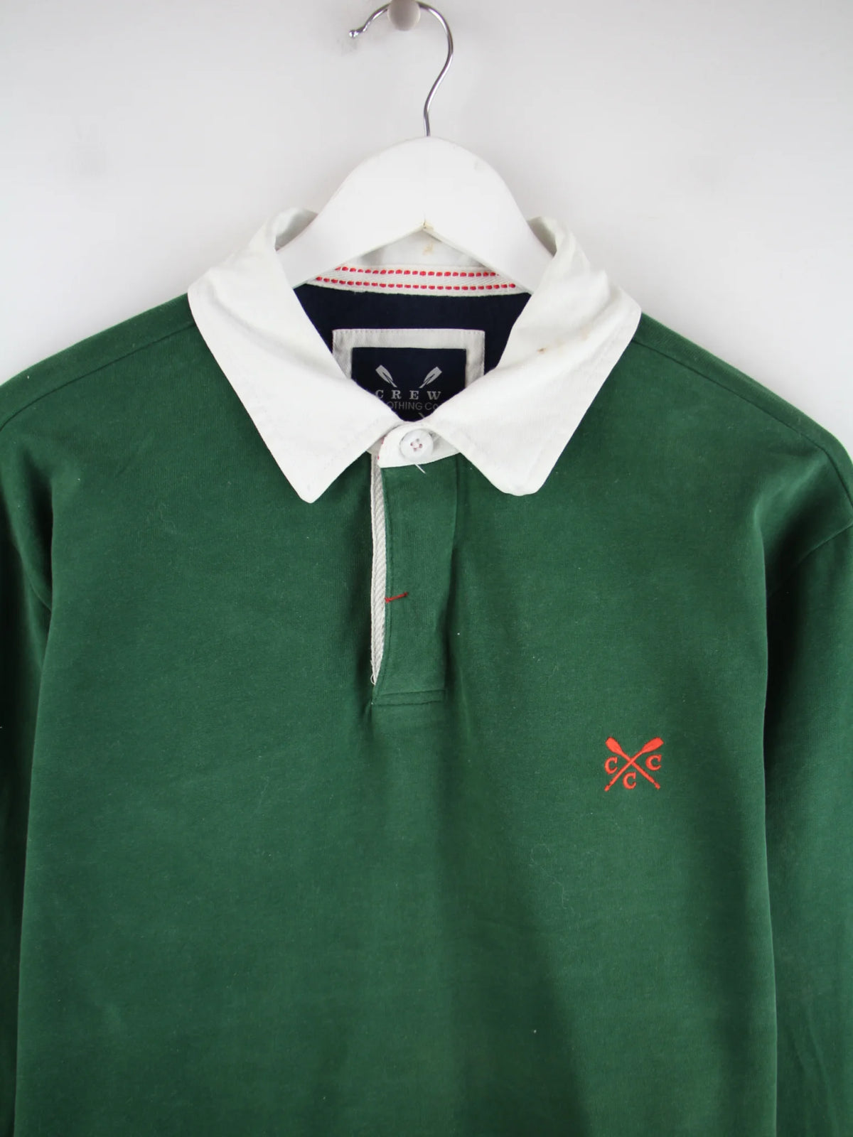 Vintage Polo Grün L – Detailansicht Vorderseite