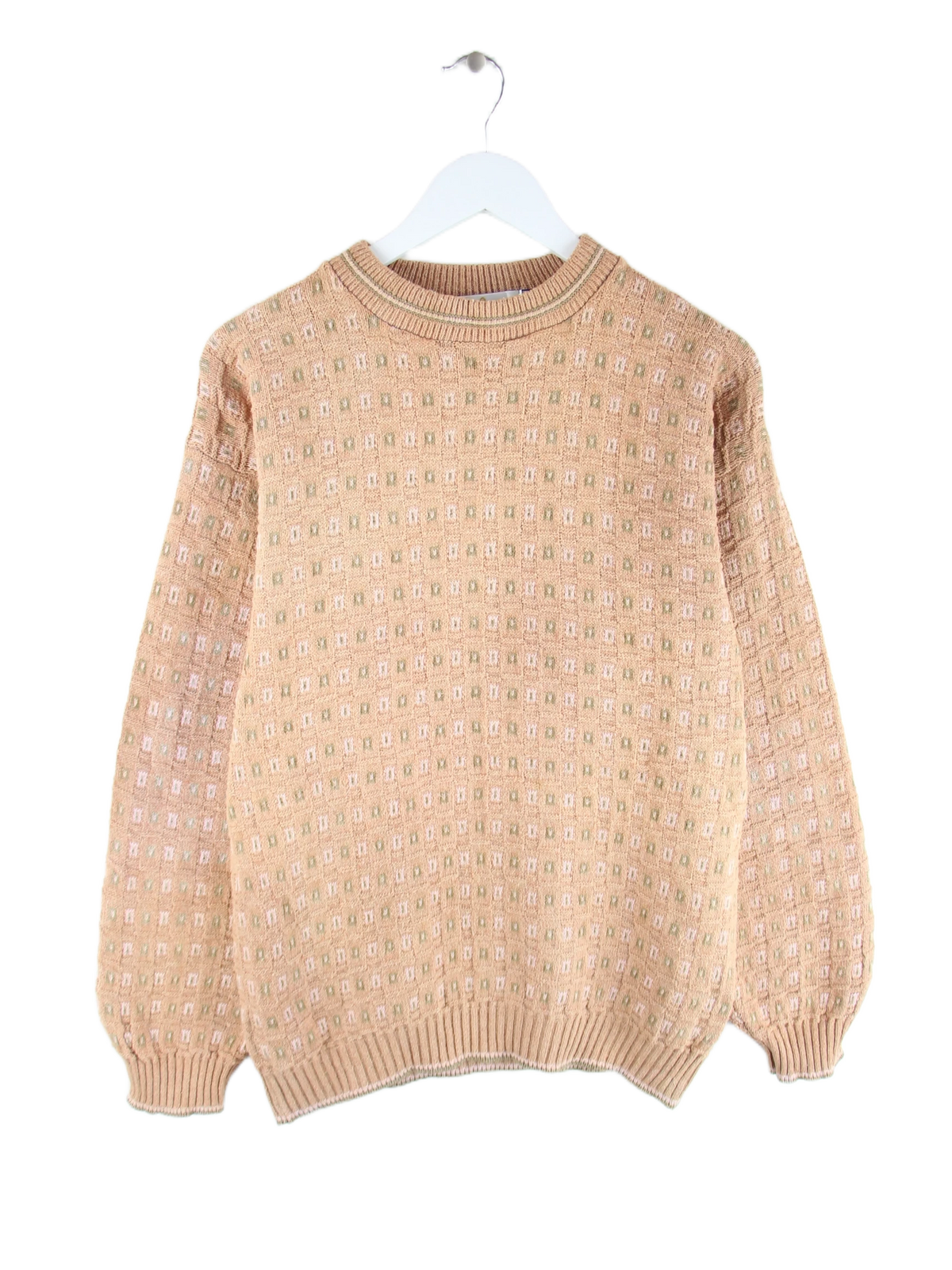 Vintage Pullover Beige M – Vorderseite