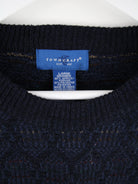 Vintage Pullover Blau L – Etikett