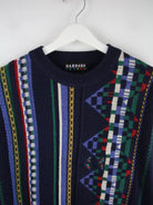 Vintage Pullover Blau M – Detailansicht Vorderseite