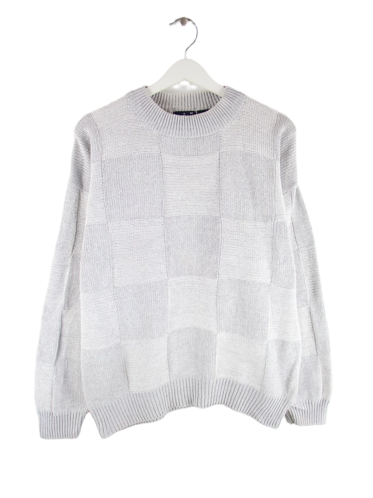 Vintage Pullover Grau M – Vorderseite