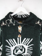Vintage Pullover Grün 3XL – Detailansicht Vorderseite