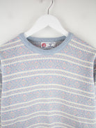 Vintage Pullover Mehrfarbig L – Detailansicht Vorderseite