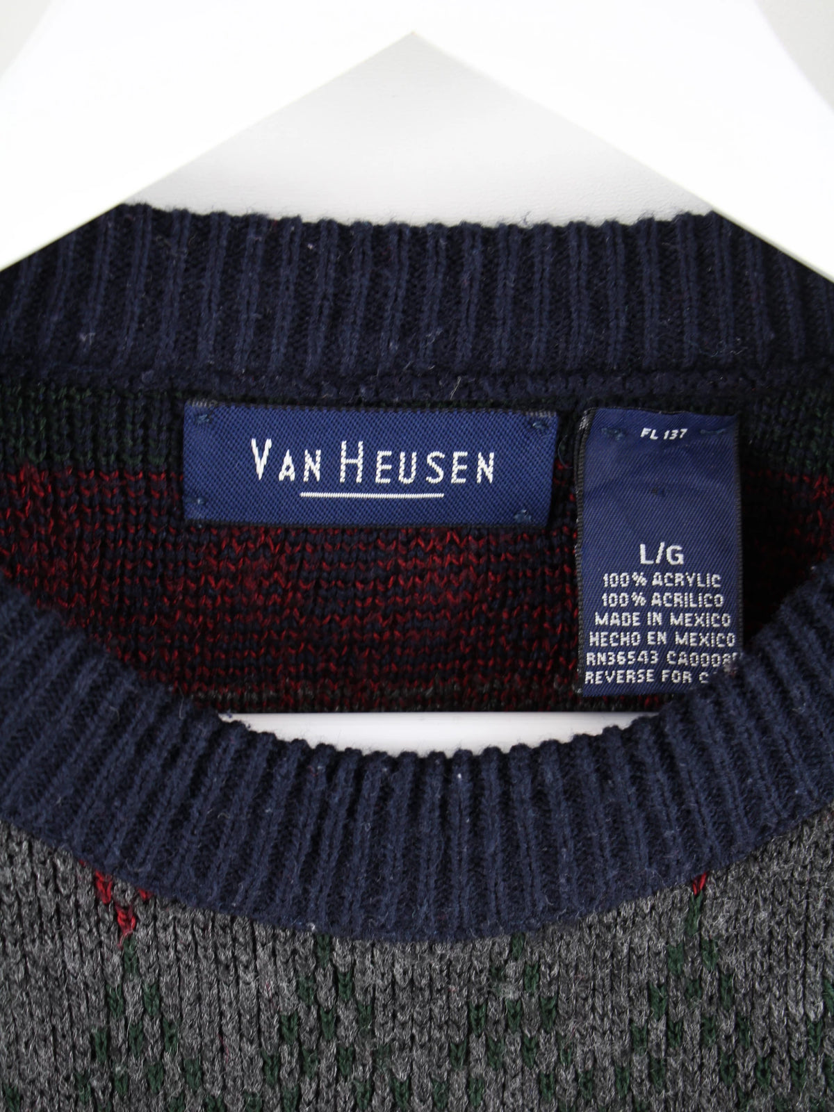 Vintage Pullover Mehrfarbig L – Detailbild 1