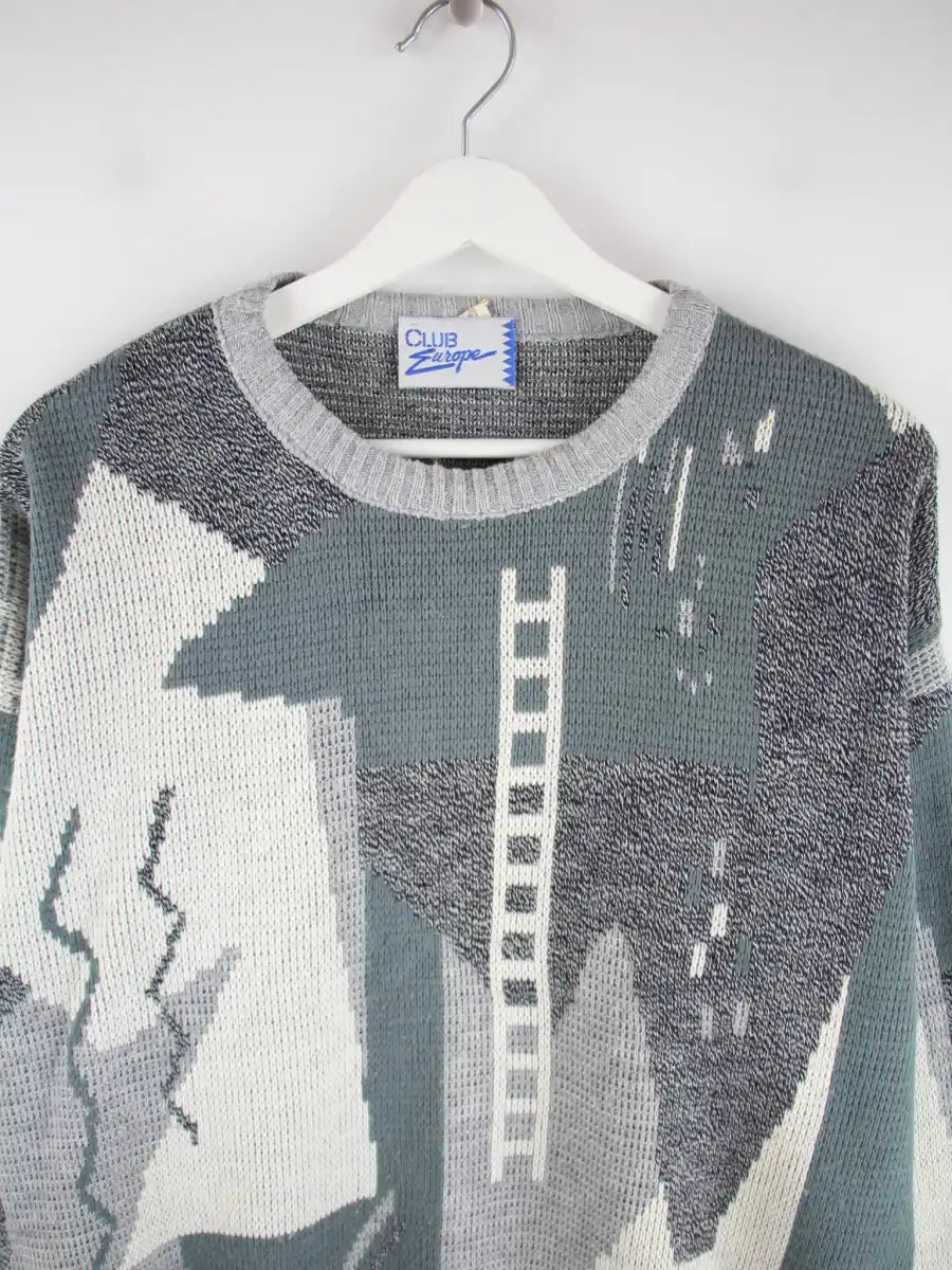 Vintage Pullover Mehrfarbig XXL – Etikett