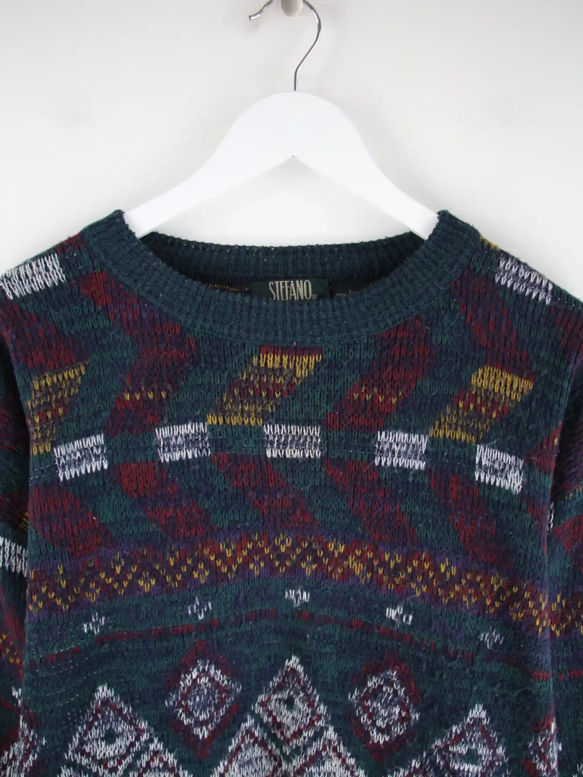 Vintage Pullover Mehrfarbig L – Etikett