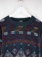 Vintage Pullover Mehrfarbig L – Etikett