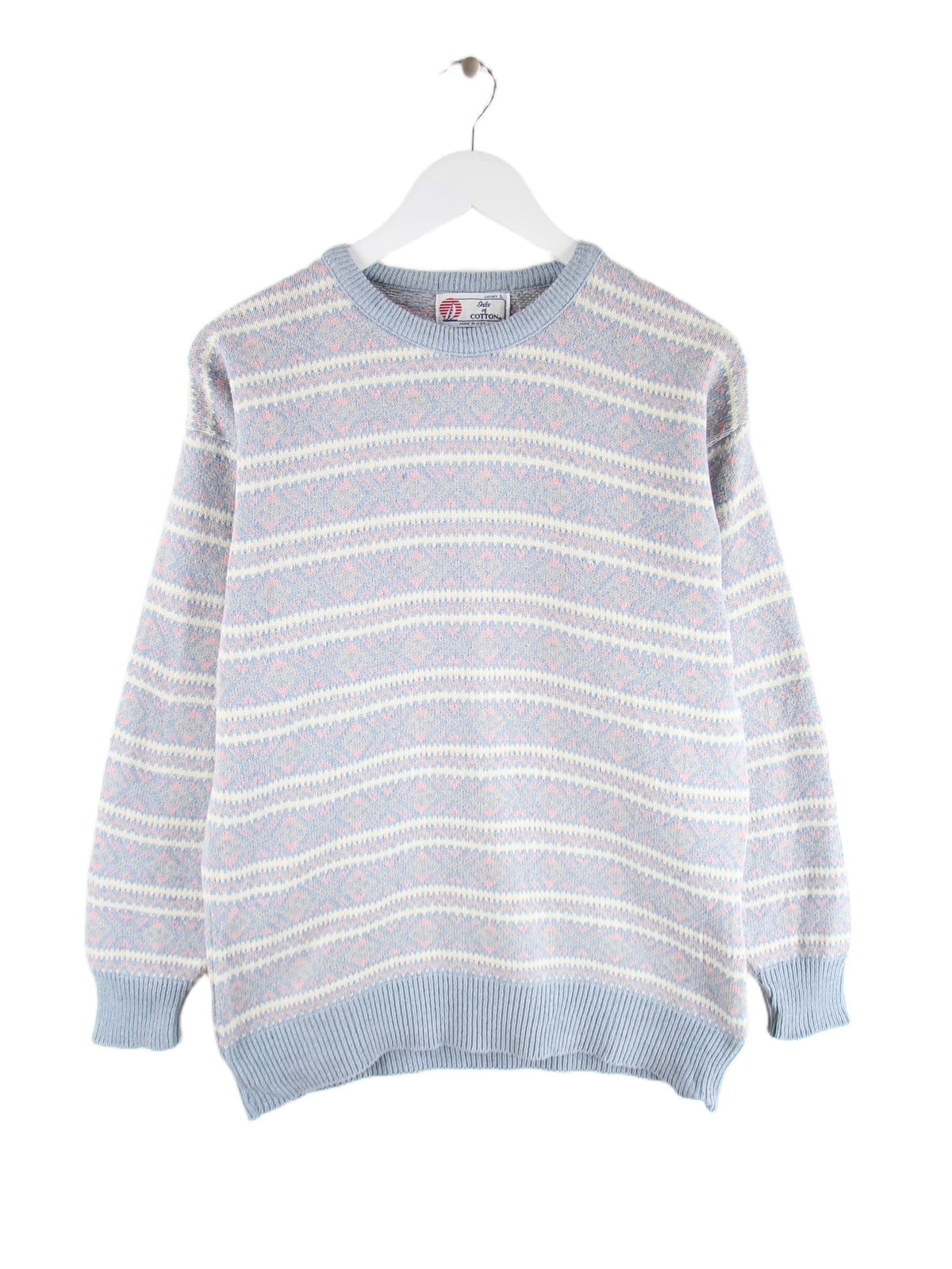 Vintage Pullover Mehrfarbig L – Vorderseite