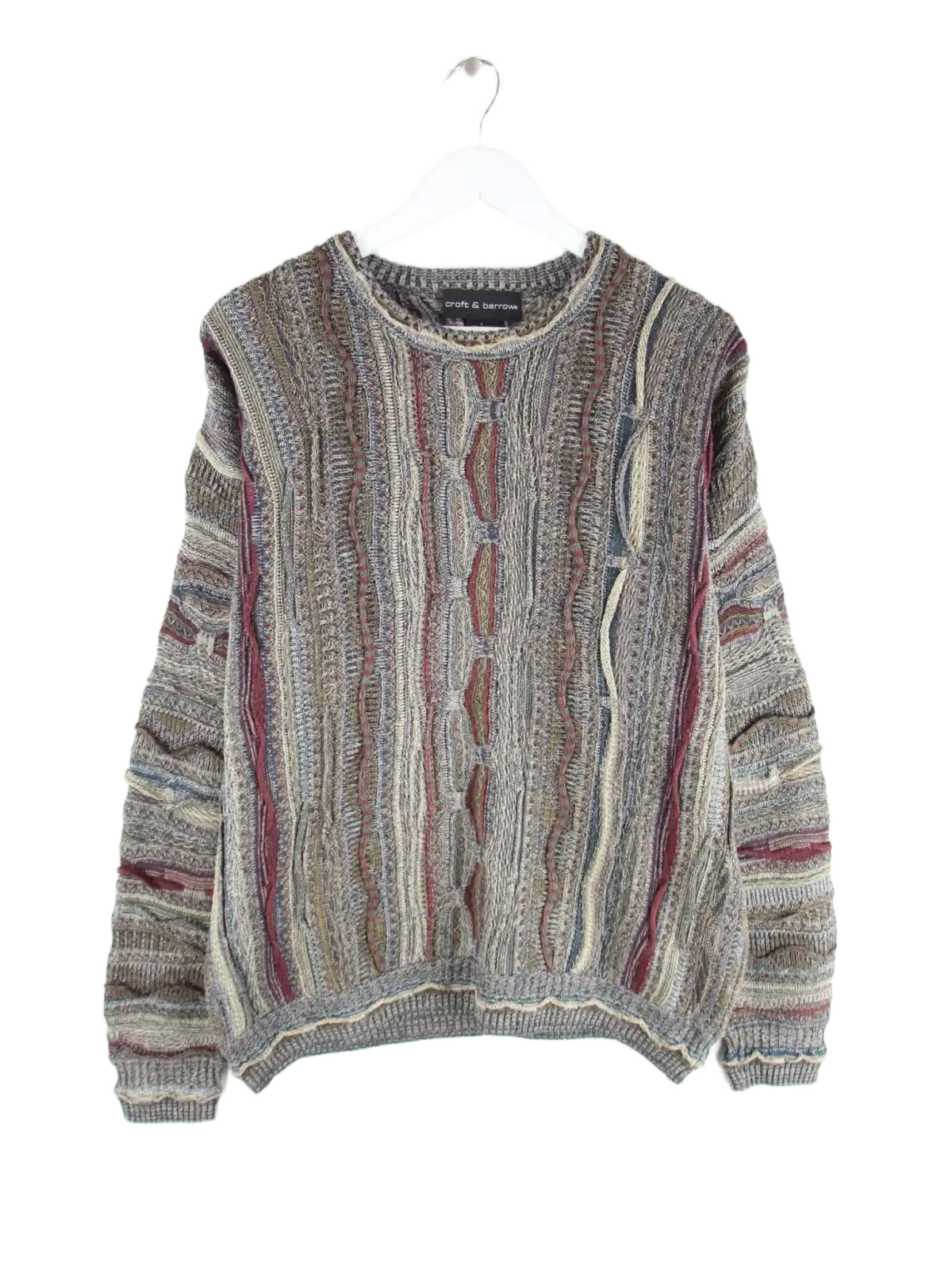 Vintage Pullover Mehrfarbig L – Vorderseite