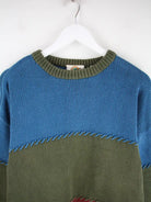 Vintage Pullover Mehrfarbig M – Detailansicht Vorderseite