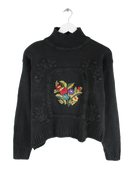Vintage Pullover Schwarz S – Vorderseite