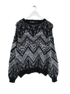 Vintage Pullover Schwarz XL – Vorderseite