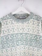 Vintage Pullover Weiß L – Detailansicht Vorderseite