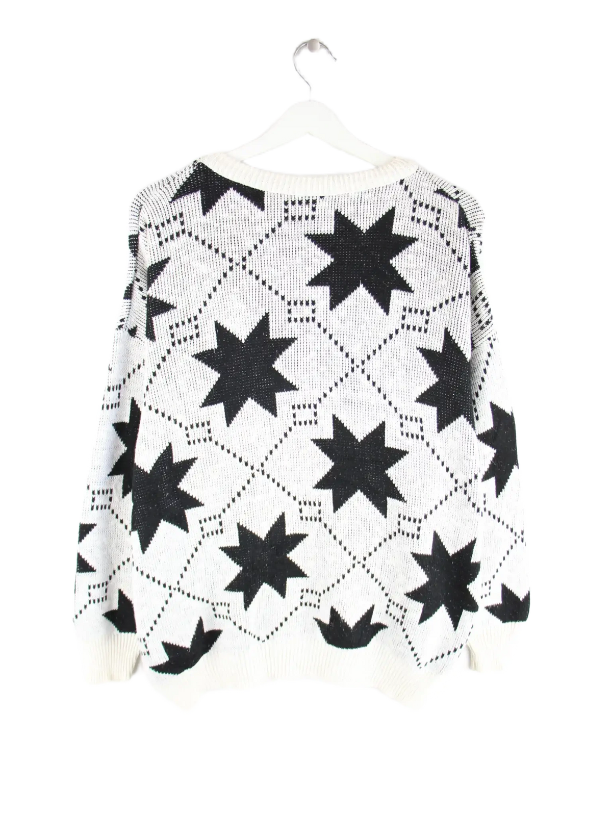 Vintage Pullover Weiß M – Rückseite