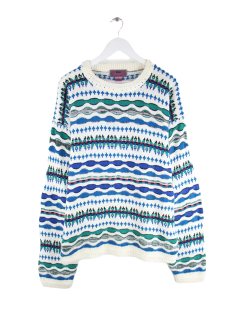 Vintage Pullover Weiß XXL – Vorderseite