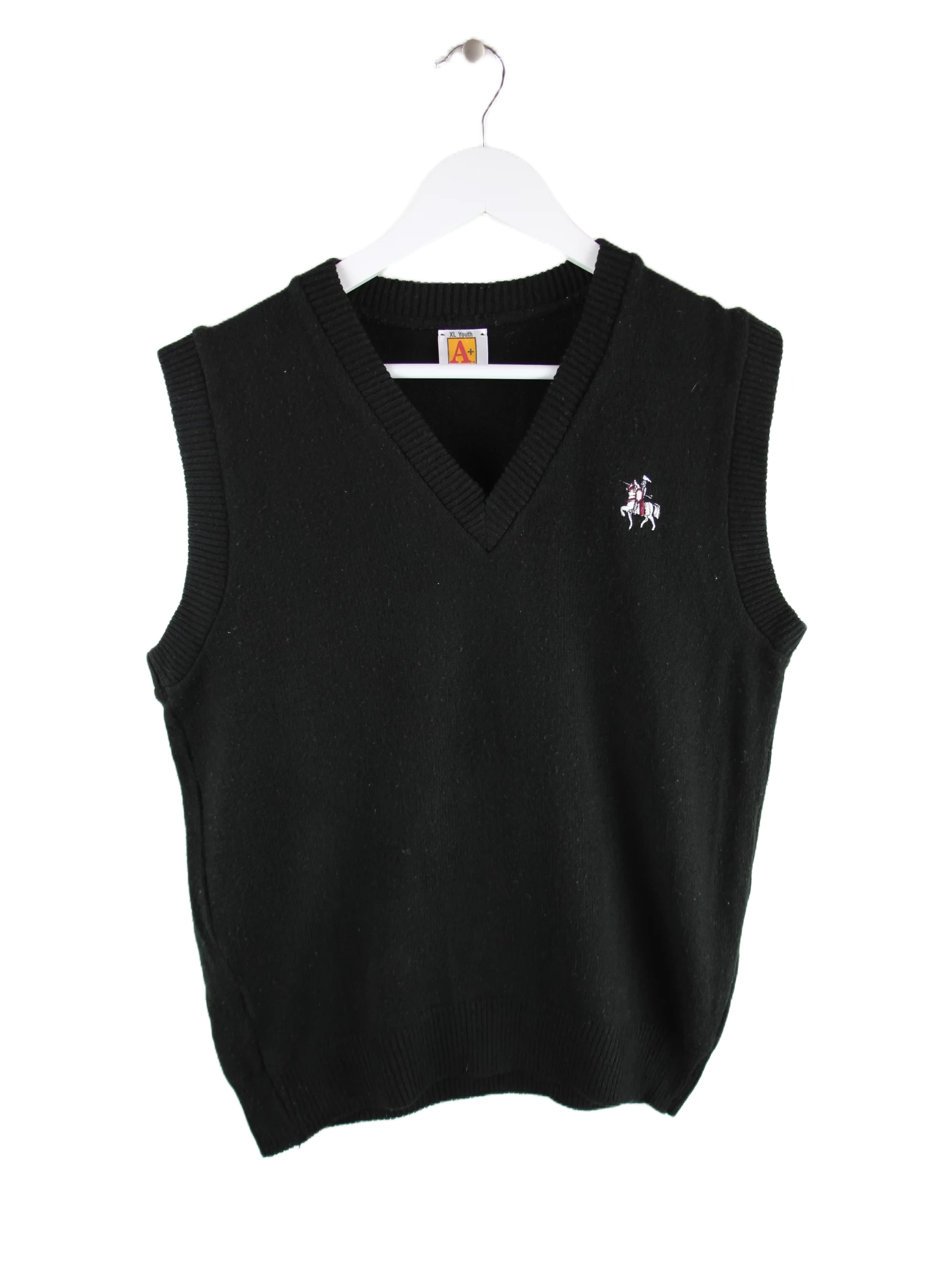 Vintage Pullunder Schwarz S – Vorderseite