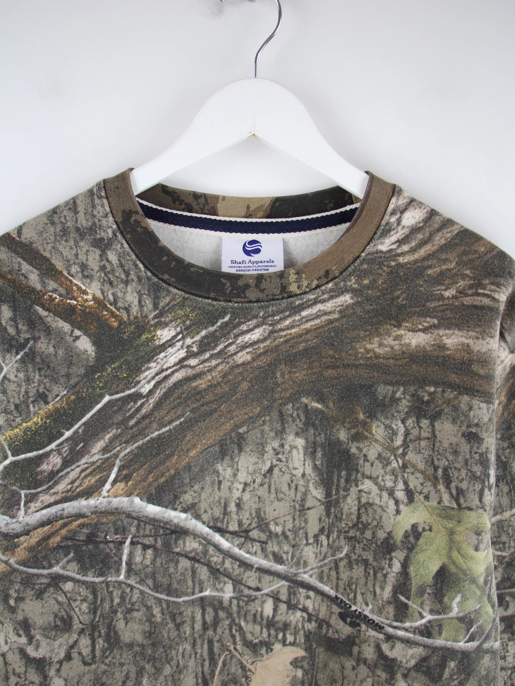 Vintage Sweater Mehrfarbig L – Detailansicht Vorderseite