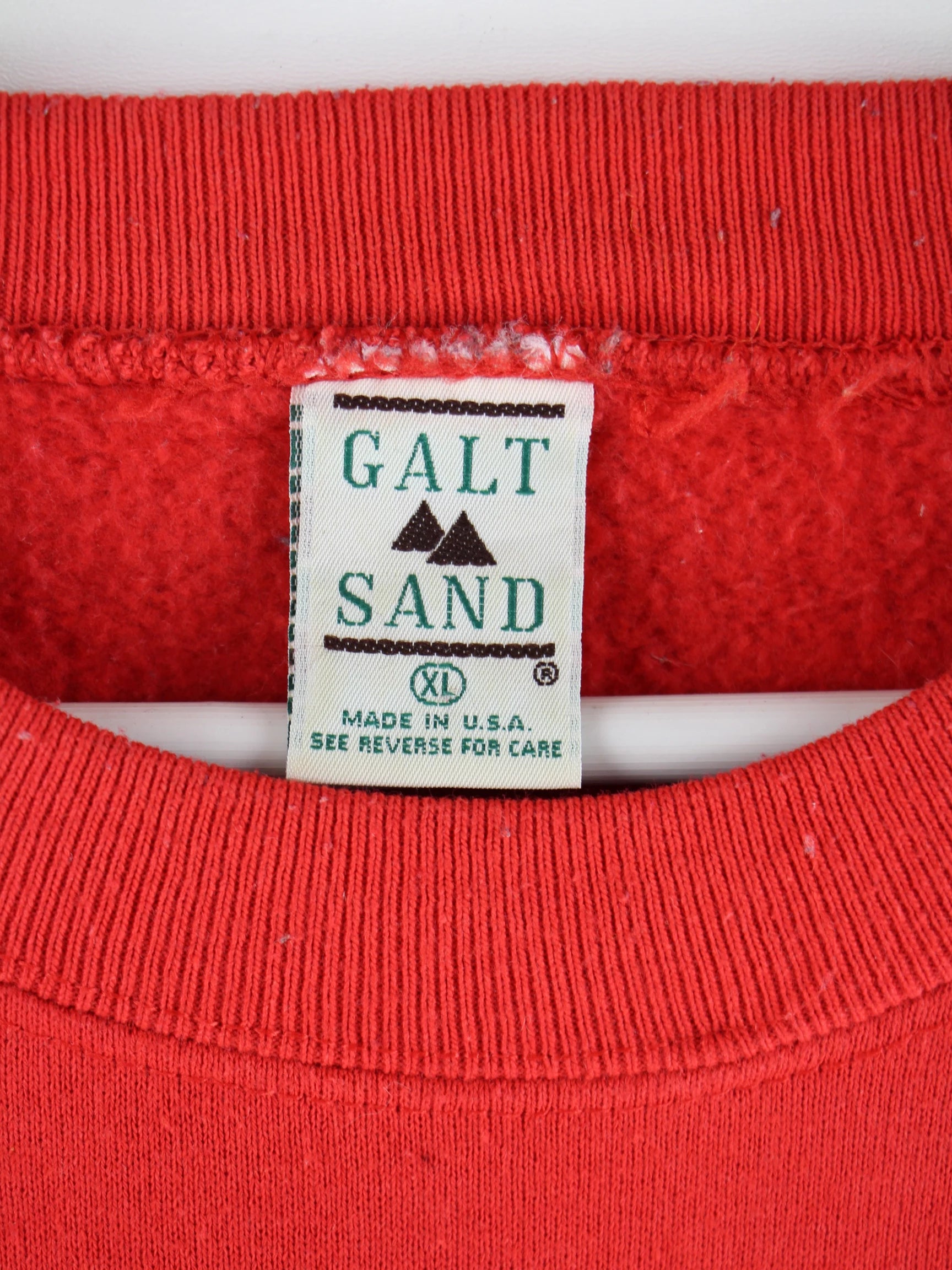 Vintage Sweater Rot XL – Etikett