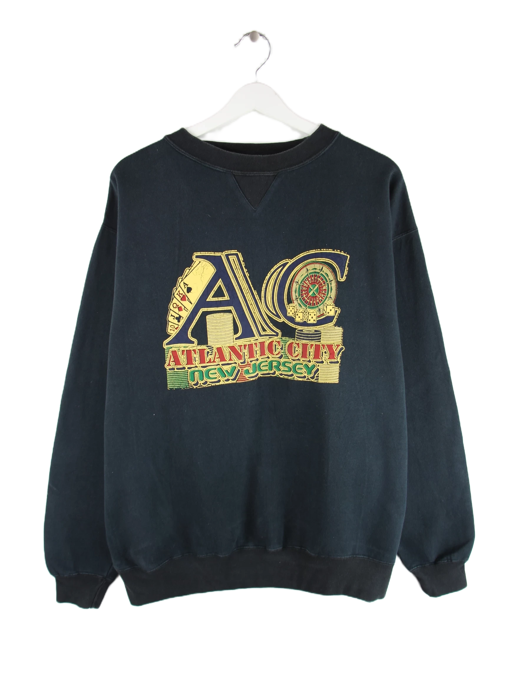 Vintage Sweater Schwarz XL – Vorderseite