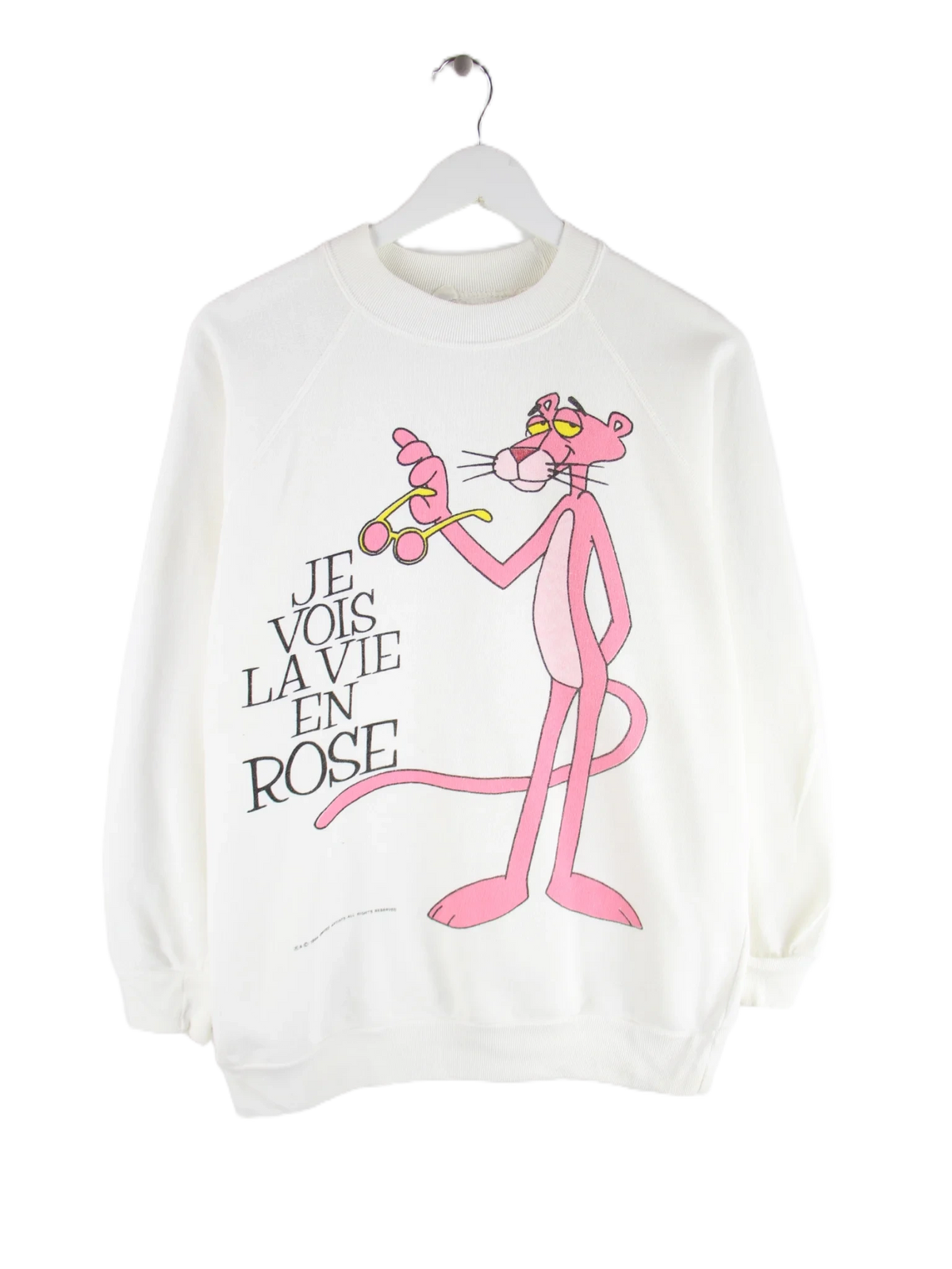 Vintage Sweater Weiß L – Vorderseite