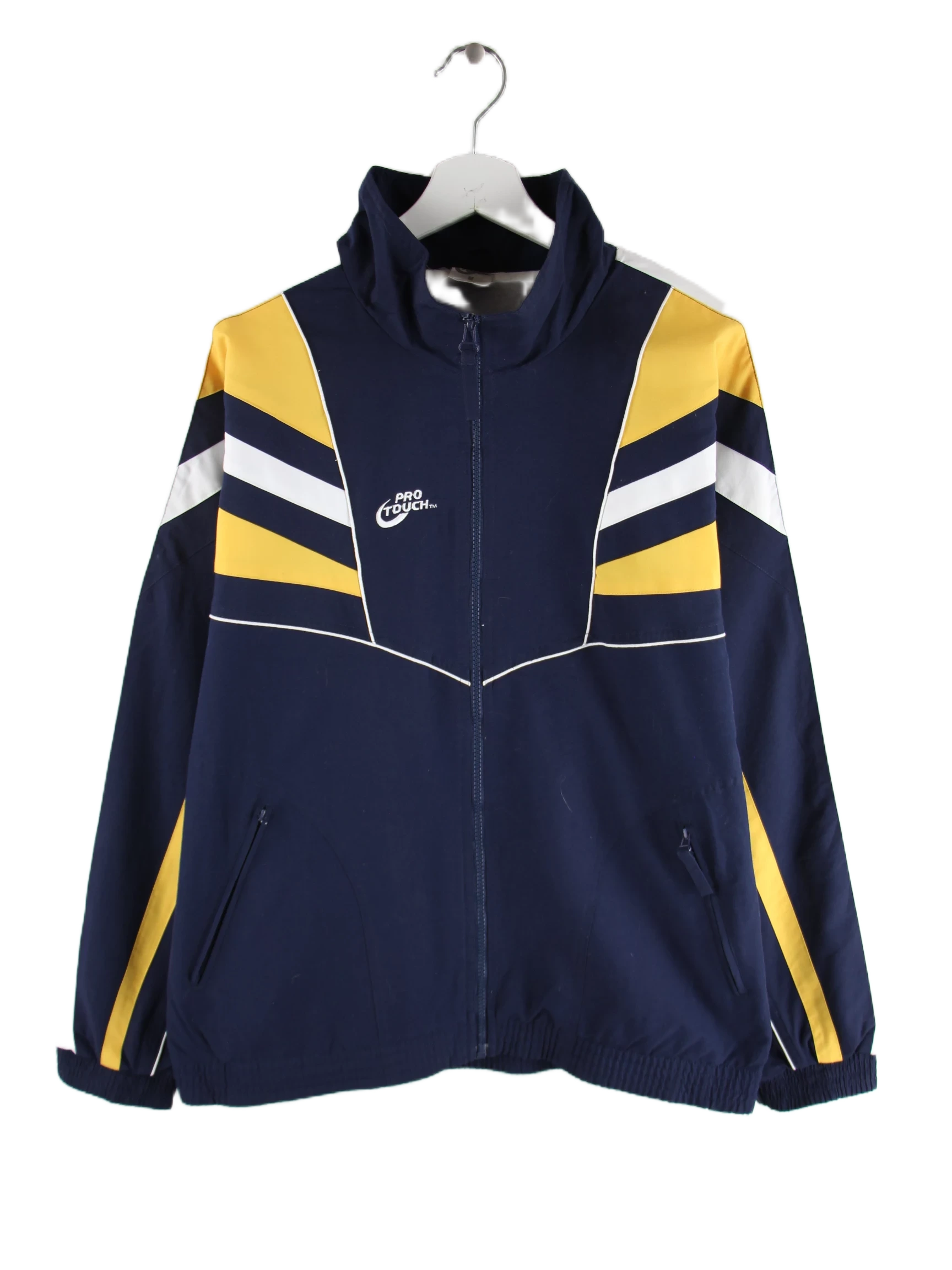 Vintage Trainingsjacke Blau M – Vorderseite