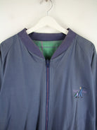 Vintage Trainingsjacke Blau XL – Detailansicht Vorderseite