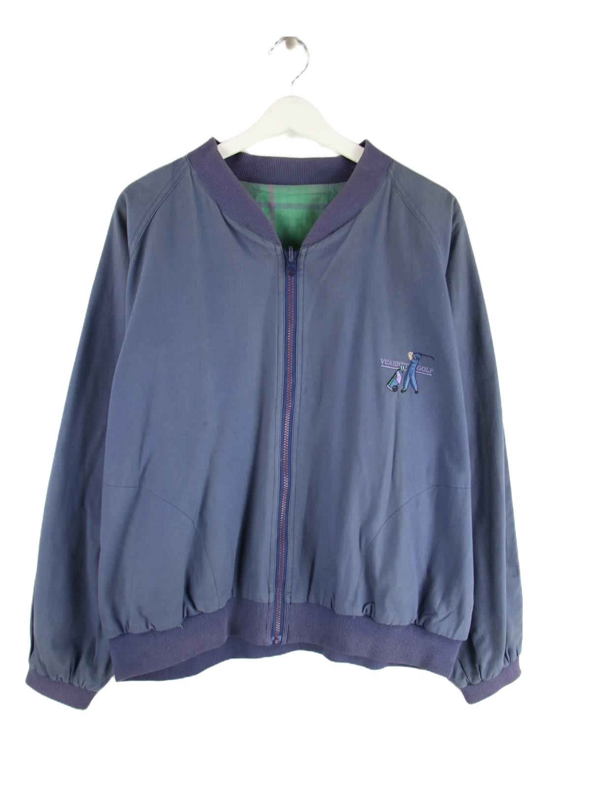 Vintage Trainingsjacke Blau XL – Vorderseite