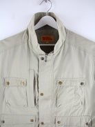 Vintage Weste Beige L – Detailansicht Vorderseite
