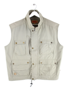 Vintage Weste Beige L – Vorderseite
