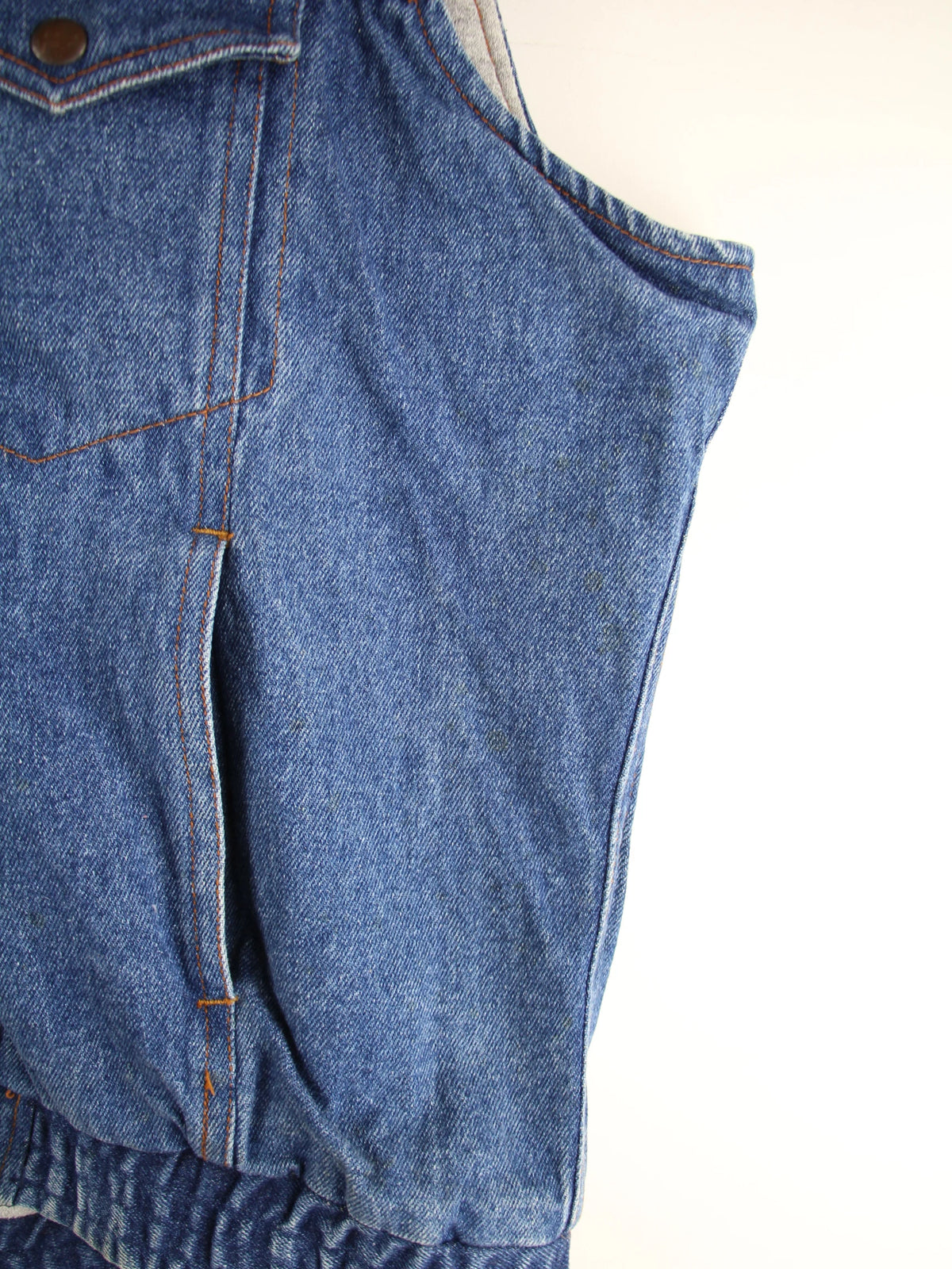 Vintage Weste Blau XL – Detailbild 1