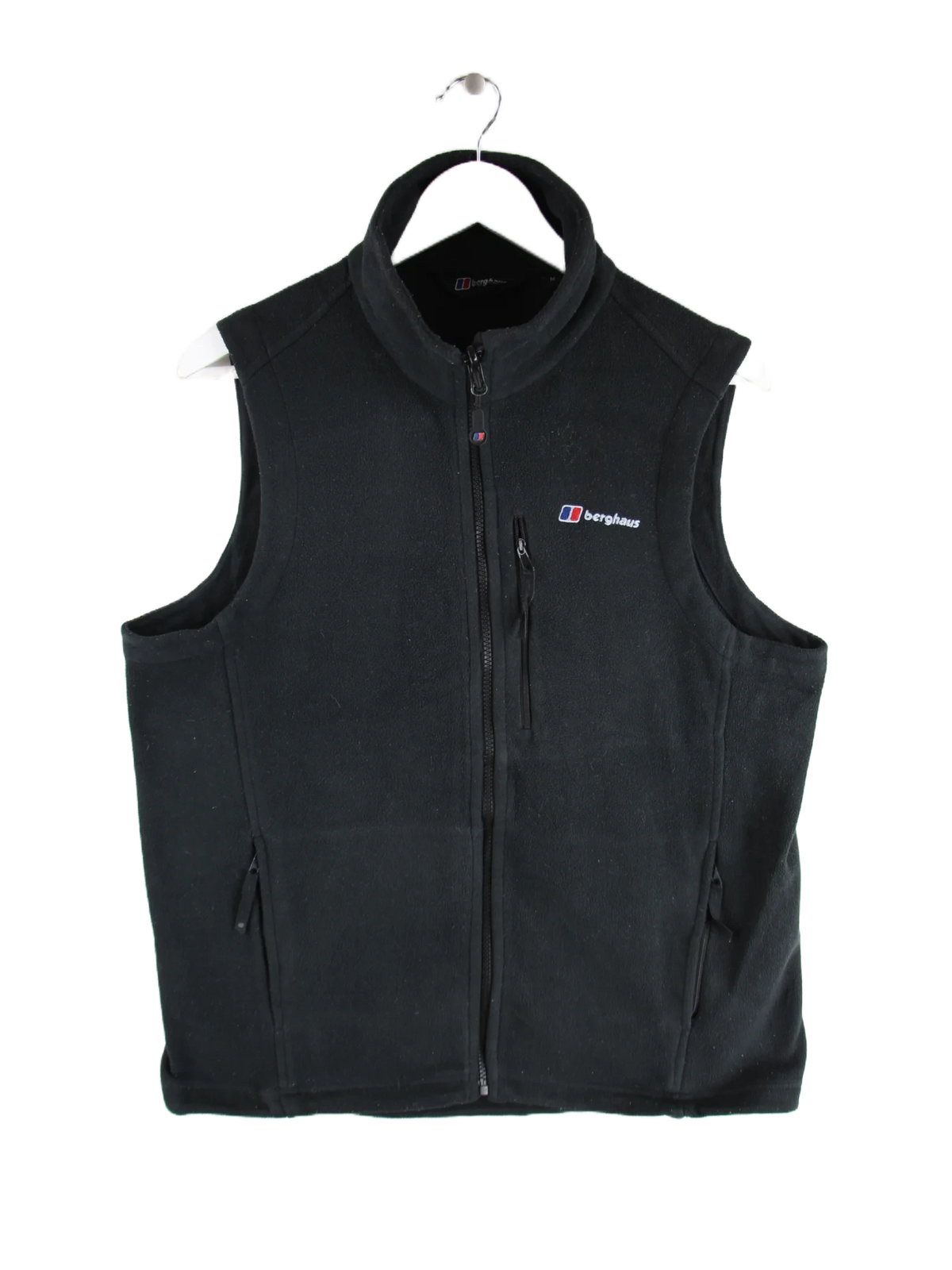 Vintage Weste Schwarz M – Vorderseite