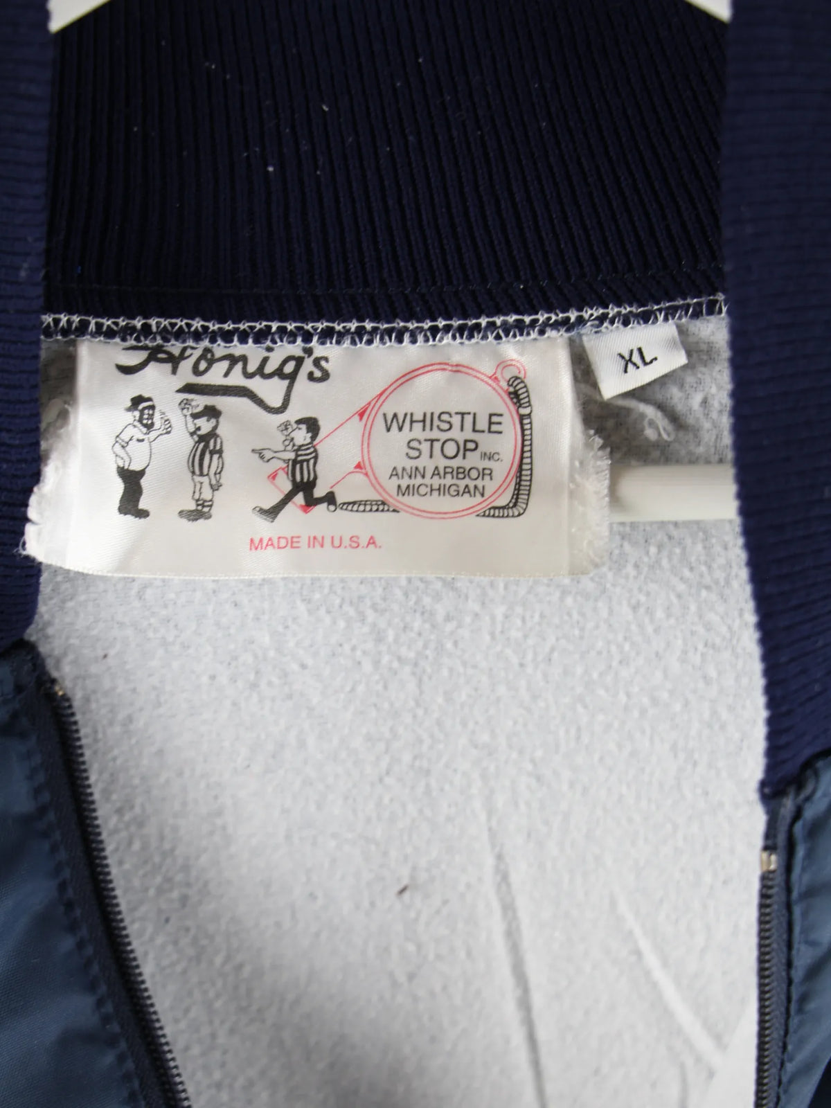 Vintage Windbreaker Blau XL – Detailbild 2