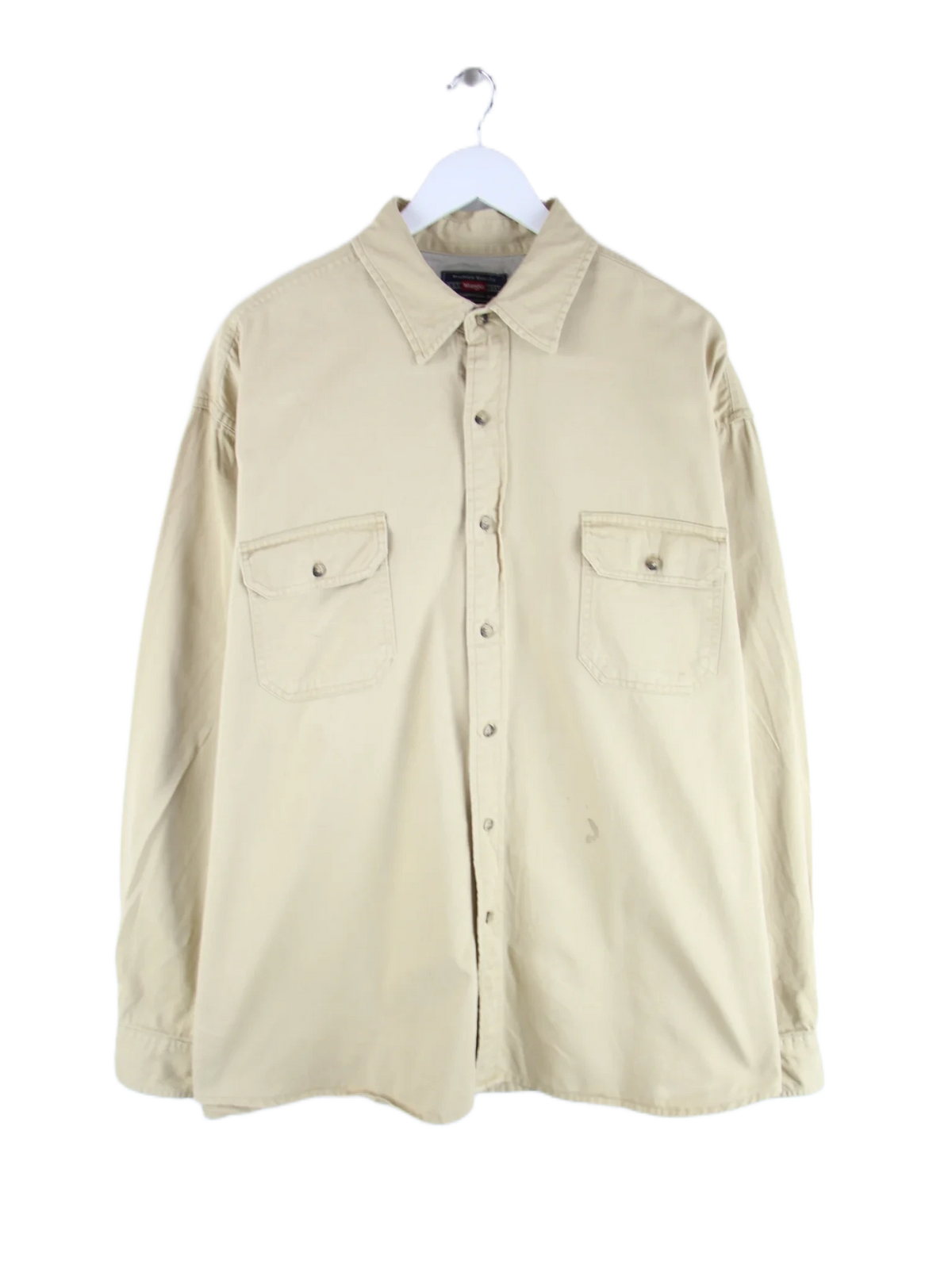 Wrangler Freizeit Hemd Braun M – Vorderseite
