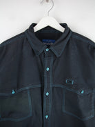 Wrangler Freizeit Hemd Schwarz XL – Detailansicht Vorderseite
