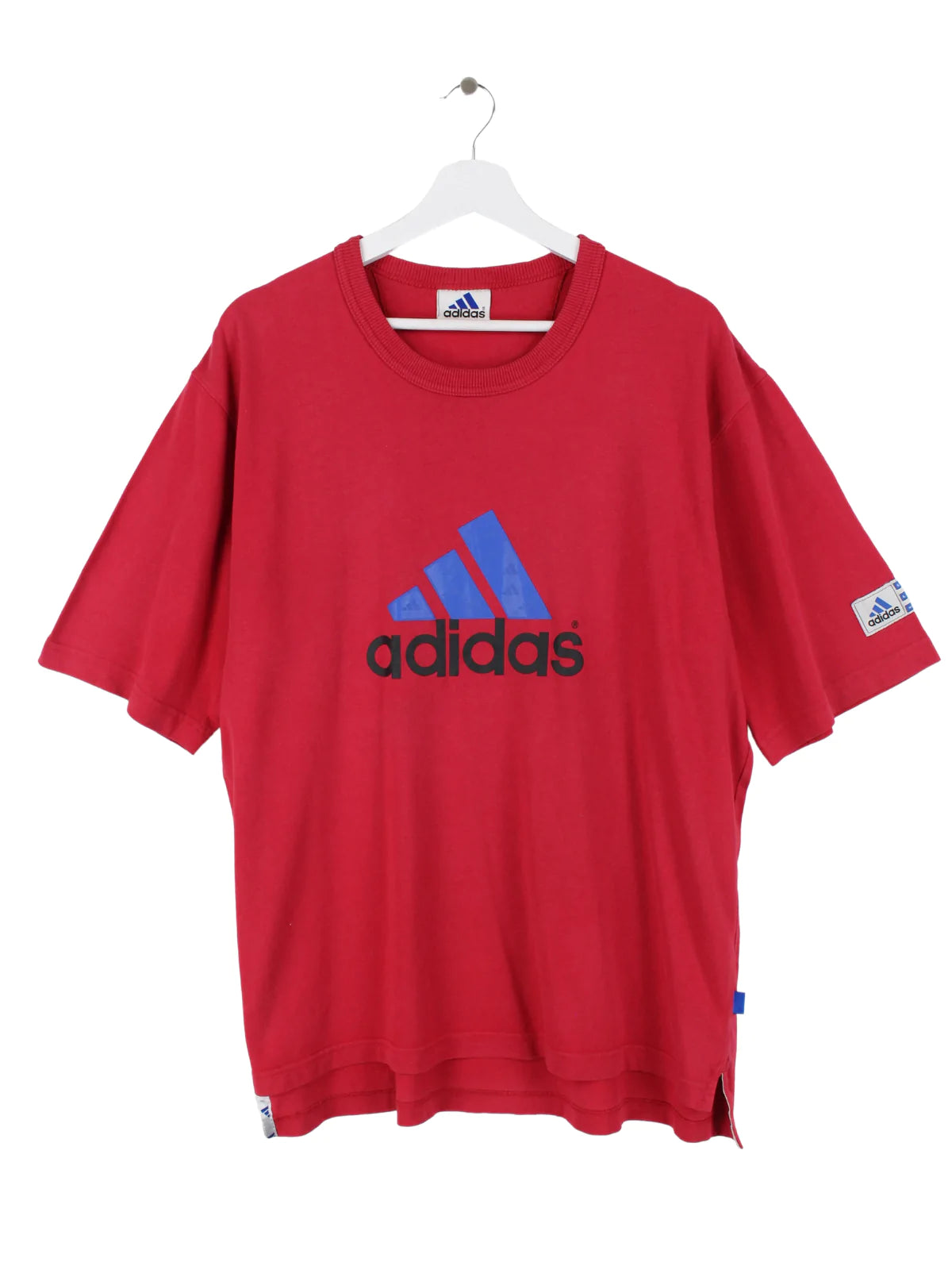 Rotes adidas t shirt on sale