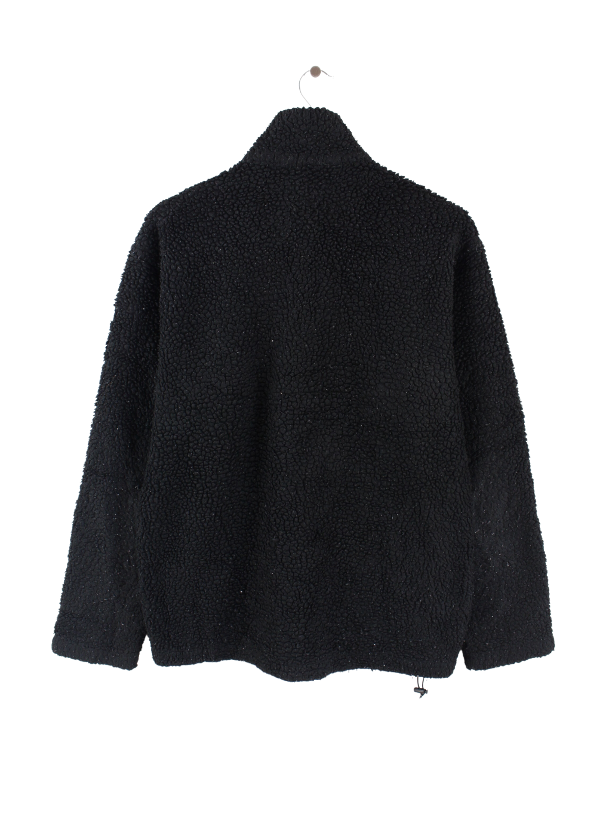 Black teddy fleece jacket sales