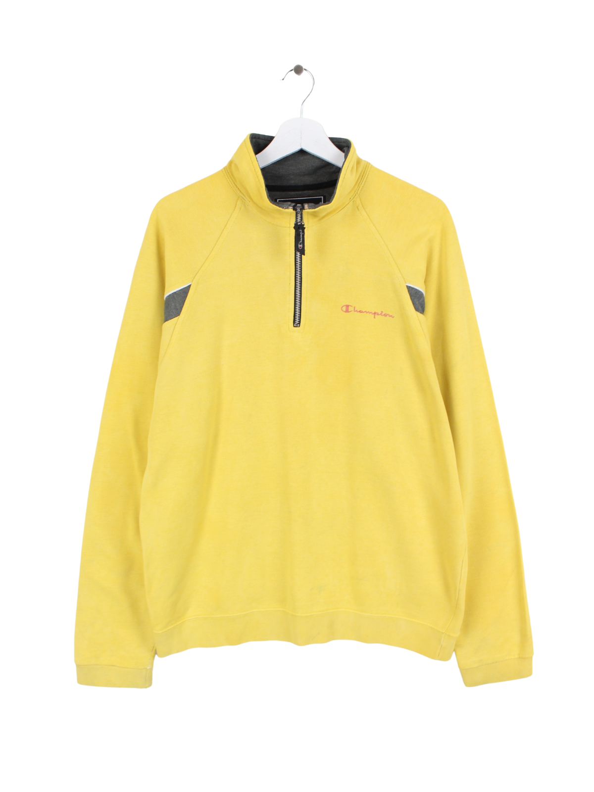 Champion zip through sweater yellow sale